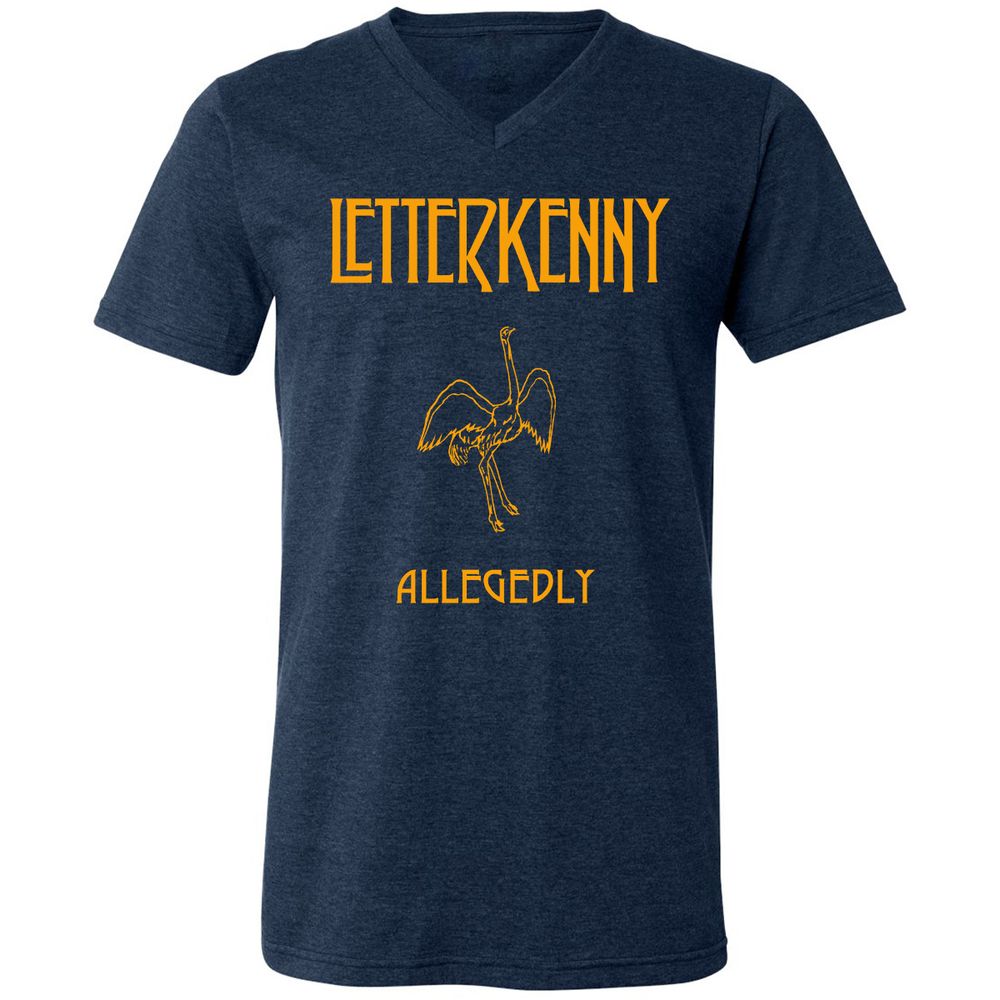 Unisex V-Neck T-Shirt - 6164ZZED - Heather Navy - 15