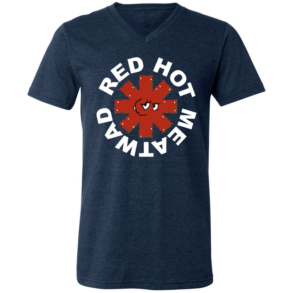 Unisex V-Neck T-Shirt - Z9ZL6VYN - Heather Navy - 15