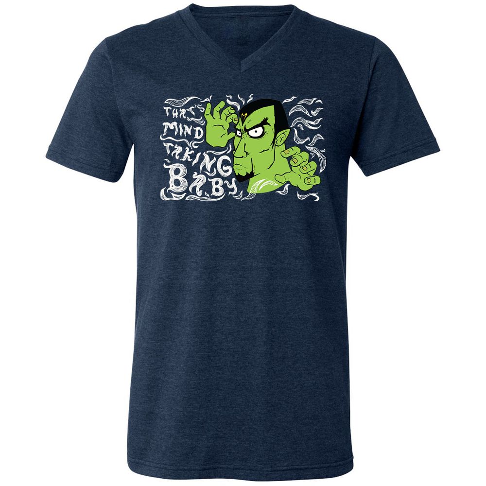 Unisex V-Neck T-Shirt - ZEANUVXZ - Heather Navy - 15