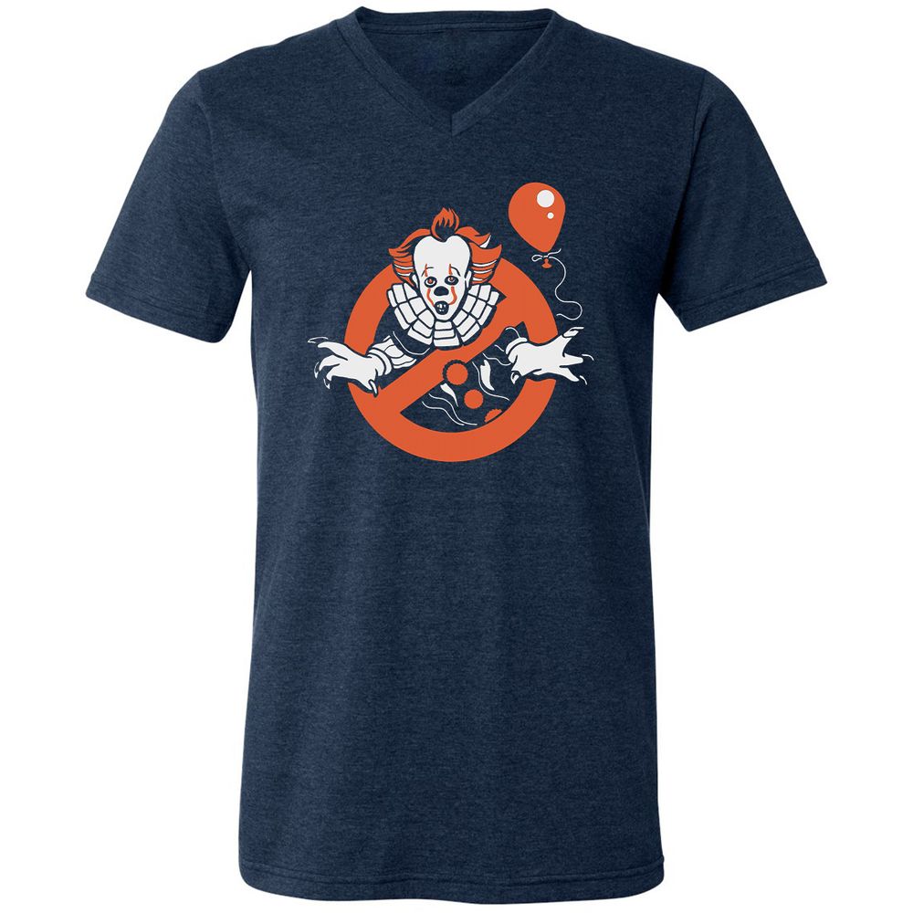 Unisex V-Neck T-Shirt - XKB52YNK - Heather Navy - 15