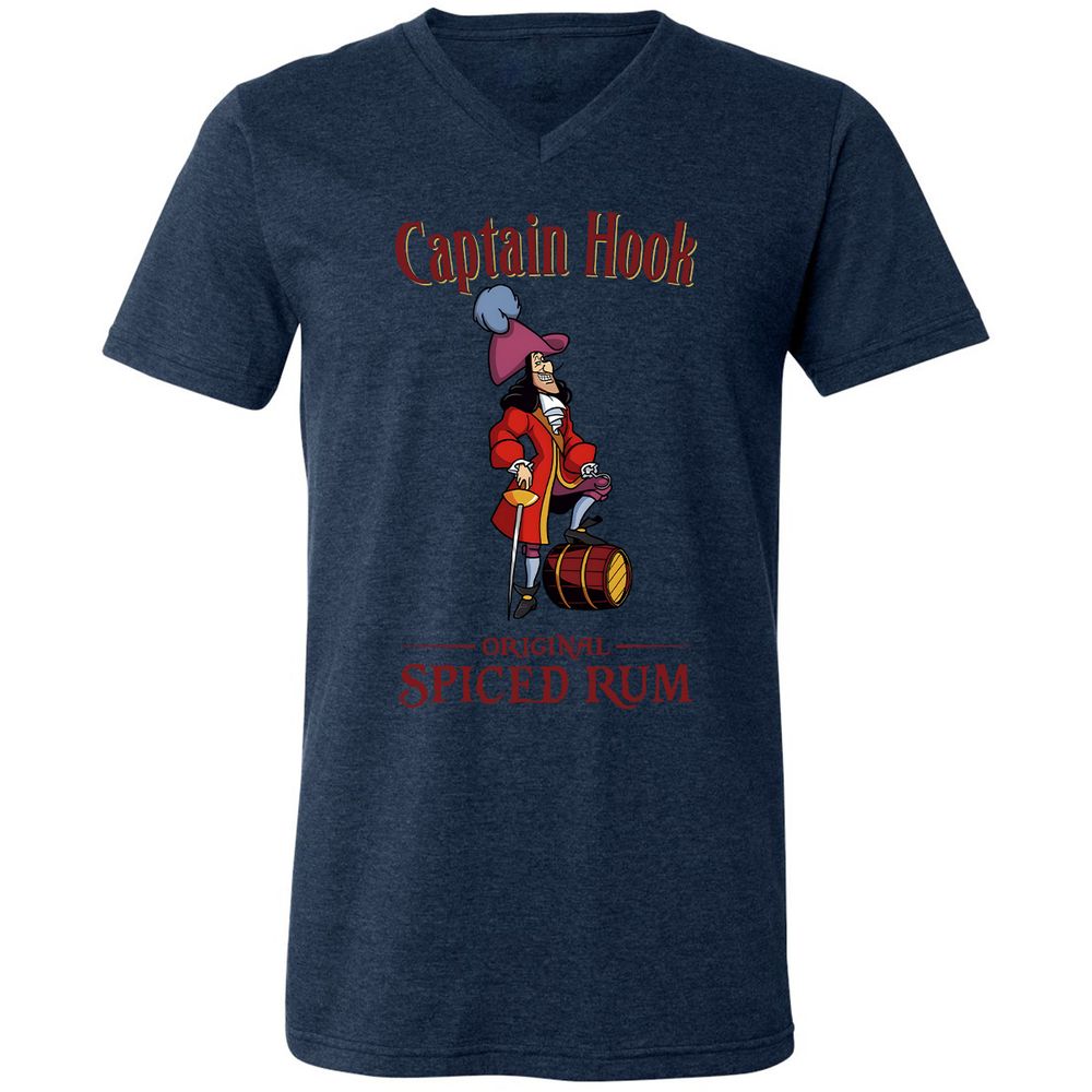 Unisex V-Neck T-Shirt - TJZ4Z6EP - Heather Navy - 15