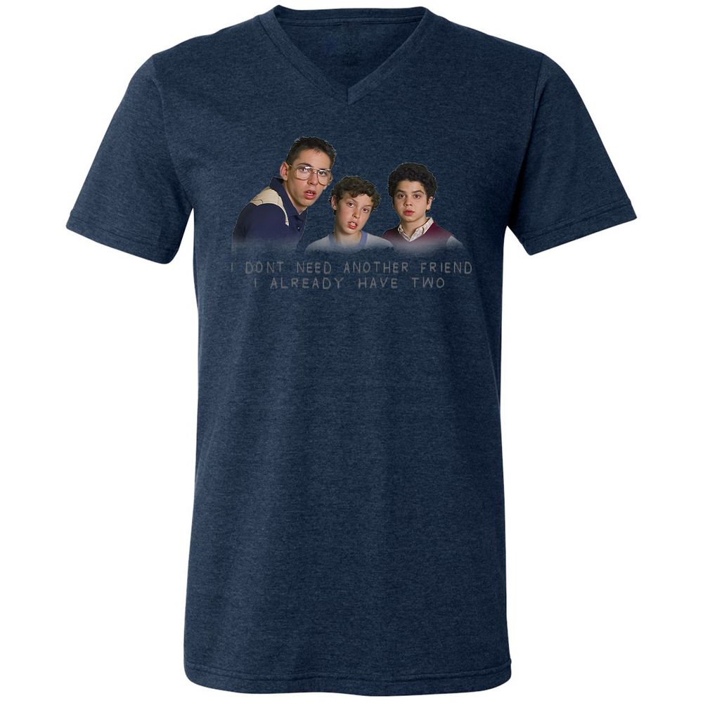 Unisex V-Neck T-Shirt - PSJHRQ13 - Heather Navy - 15