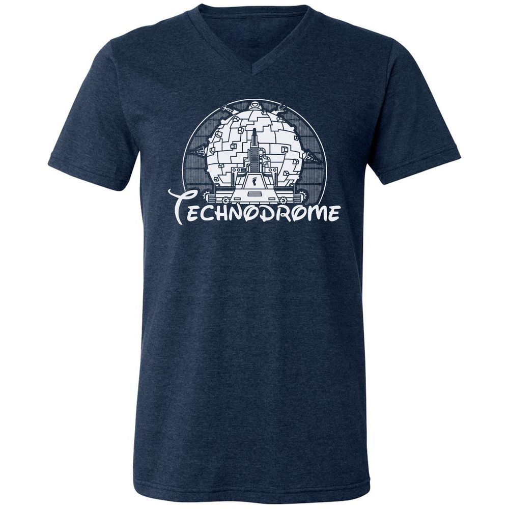 Unisex V-Neck T-Shirt - YPTNS416 - Heather Navy - 15