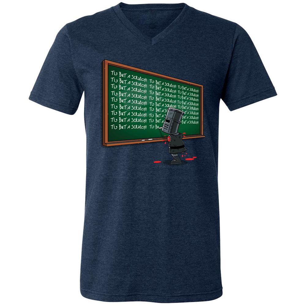 Unisex V-Neck T-Shirt - 3GNHZJWW - Heather Navy - 15