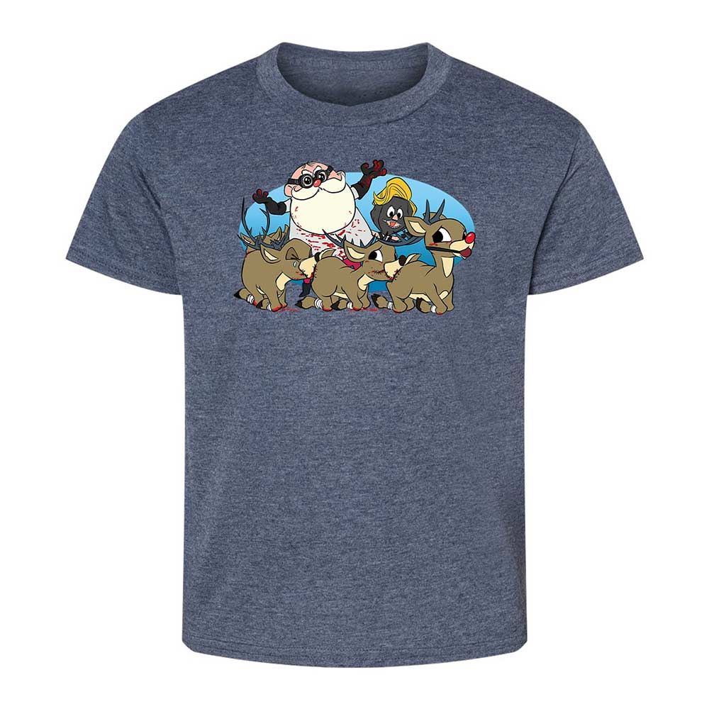 Santapede Greeting - Heather Navy - 15