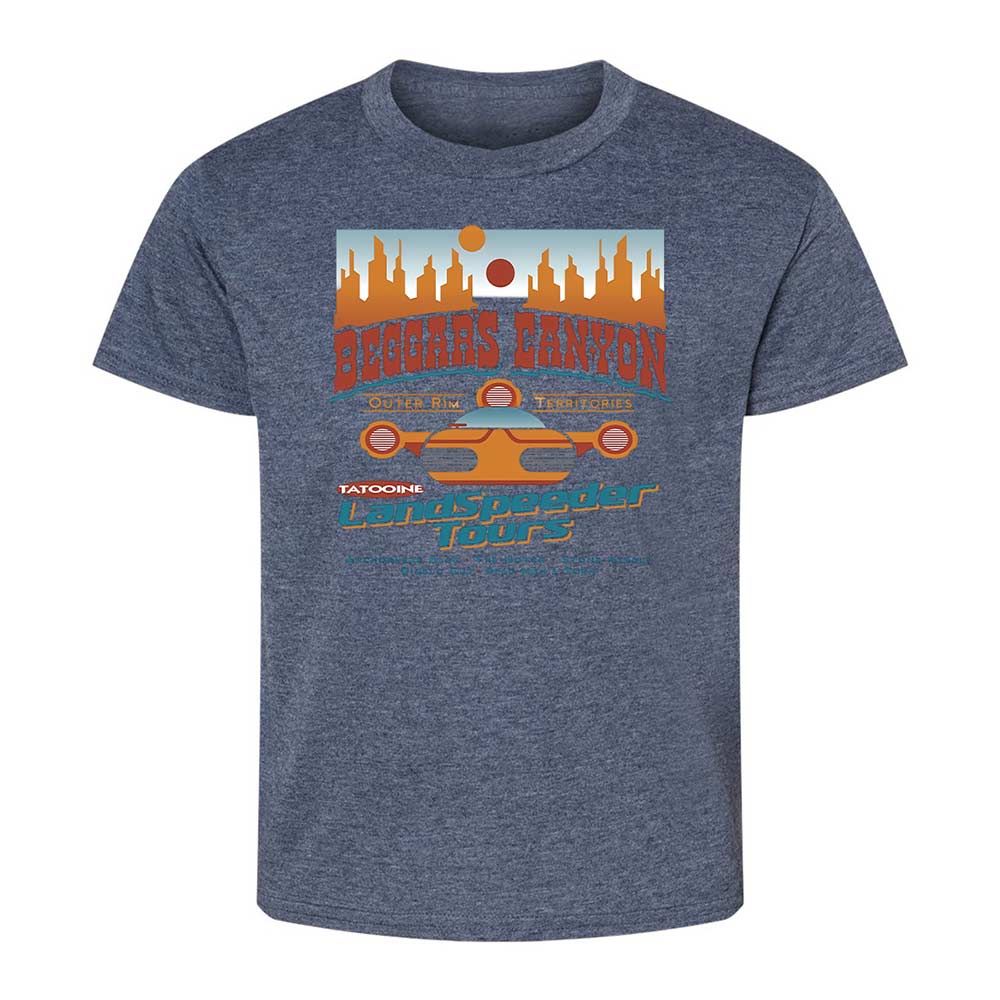 Kids T-Shirt - 66GX6Z6Q - Heather Navy - 15