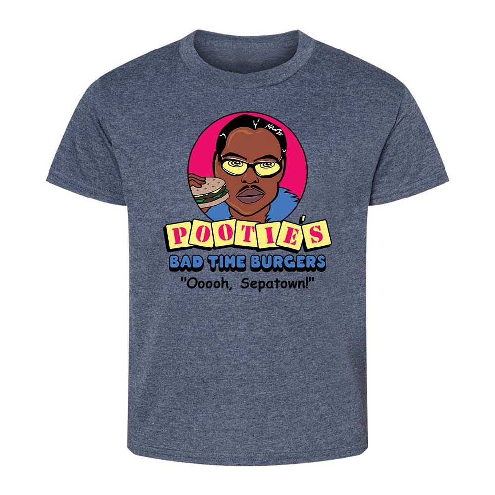 Pootie's Bad Time Burgers - Heather Navy - 15