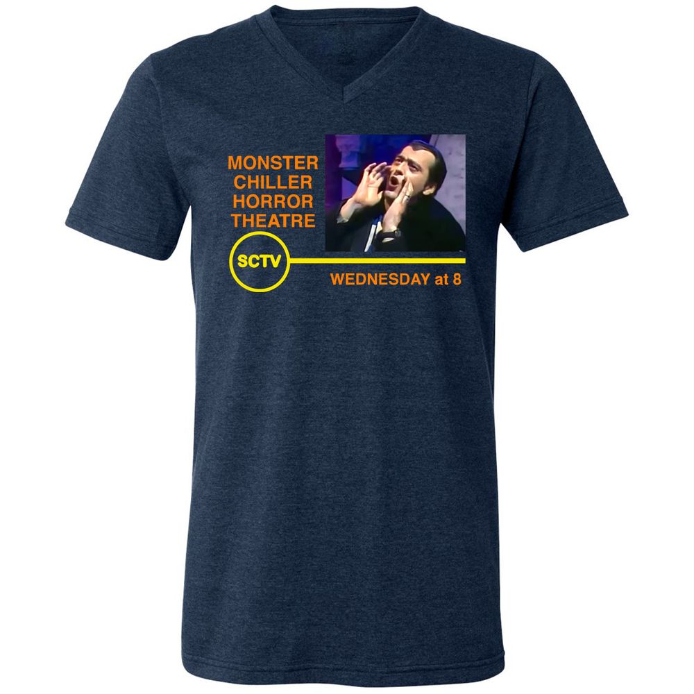 Unisex V-Neck T-Shirt - SV6U6C2U - Heather Navy - 15