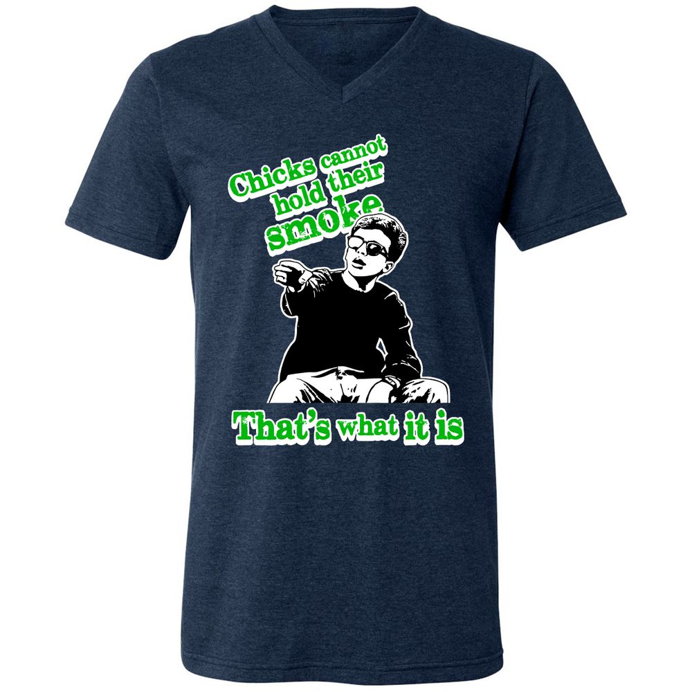 Unisex V-Neck T-Shirt - SVLVXA4P - Heather Navy - 15