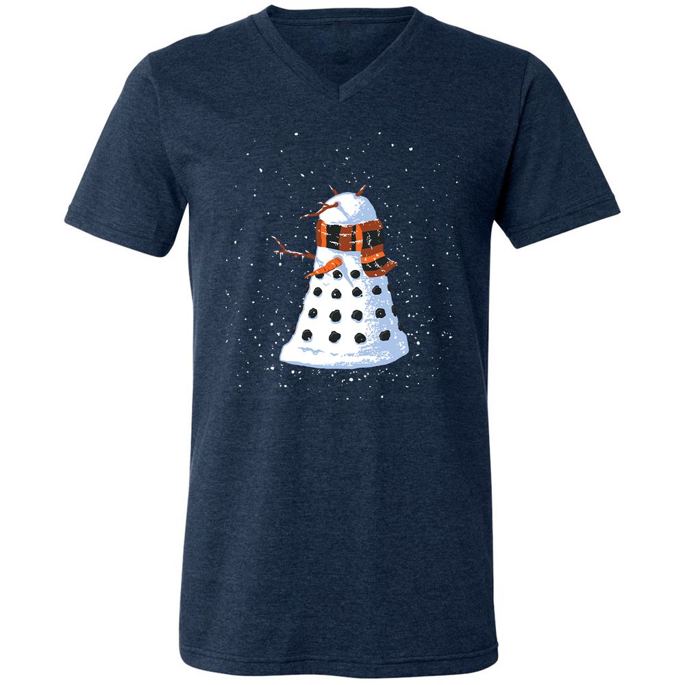 Unisex V-Neck T-Shirt - RRLM7KML - Heather Navy - 15