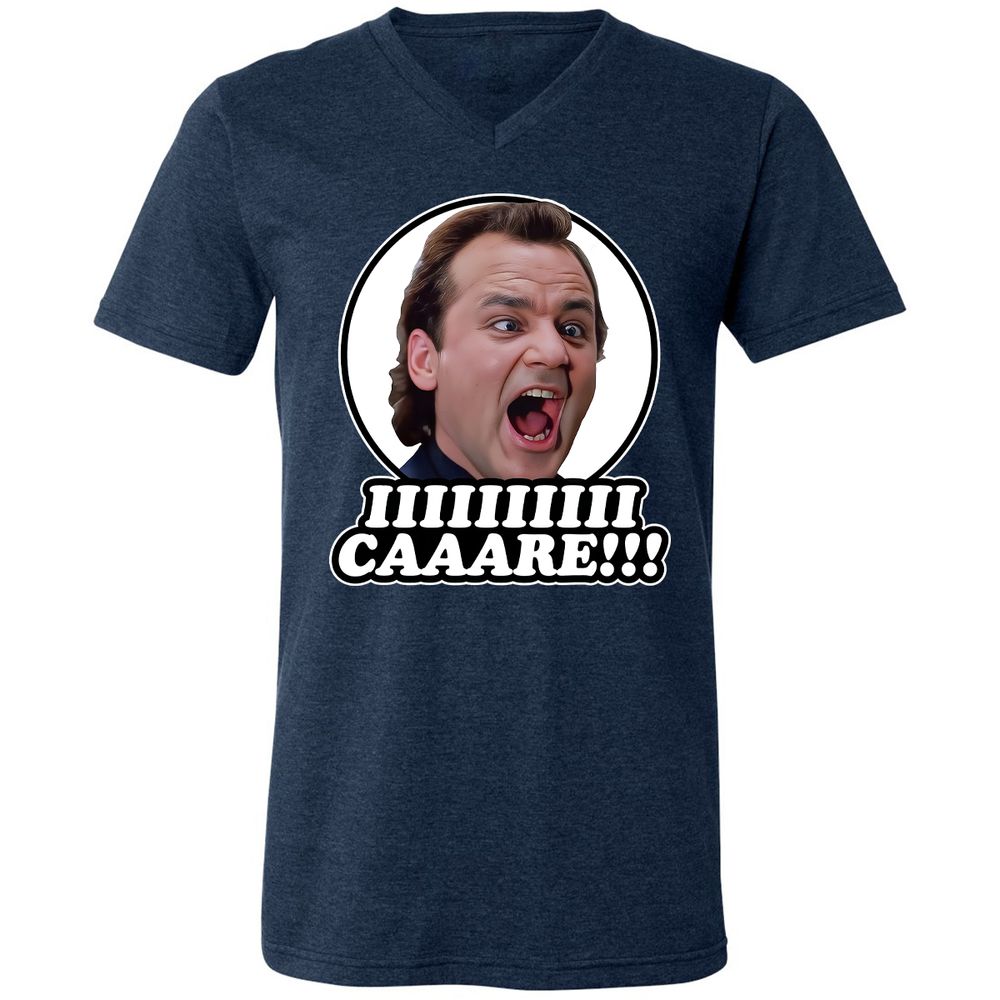 Unisex V-Neck T-Shirt - GSL1Q5MD - Heather Navy - 15