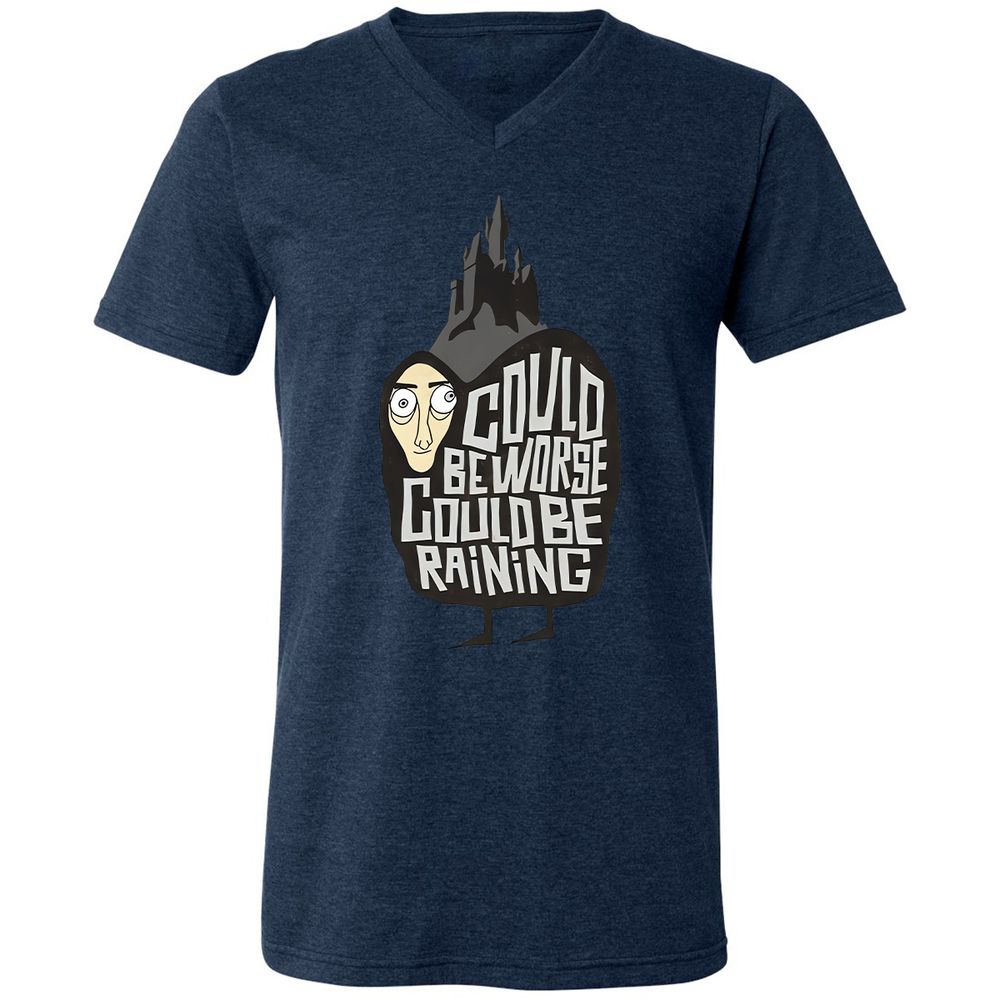 Unisex V-Neck T-Shirt - RCLJ9FN7 - Heather Navy - 15