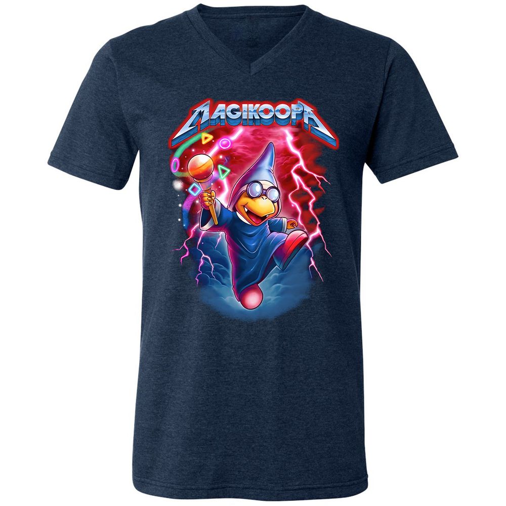 Unisex V-Neck T-Shirt - 86YKXULU - Heather Navy - 15