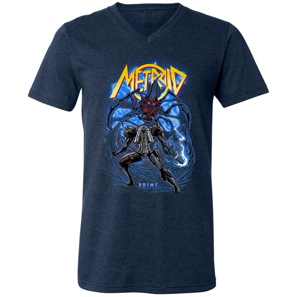 Unisex V-Neck T-Shirt - LP572C5A - Heather Navy - 15