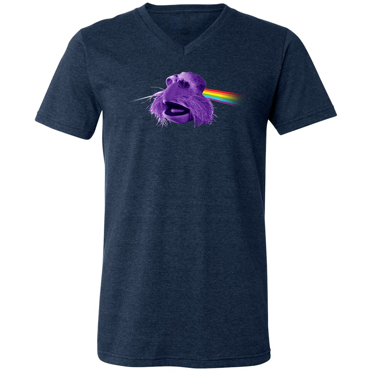 Unisex V-Neck T-Shirt - 9HXWZZUJ - Heather Navy - 15