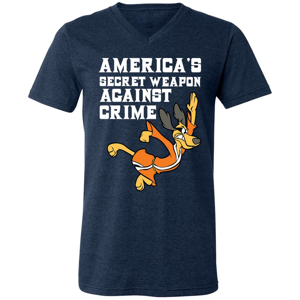 Unisex V-Neck T-Shirt - DTSYVF12 - Heather Navy - 15