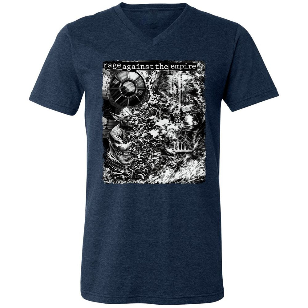 Unisex V-Neck T-Shirt - UG962FCK - Heather Navy - 15