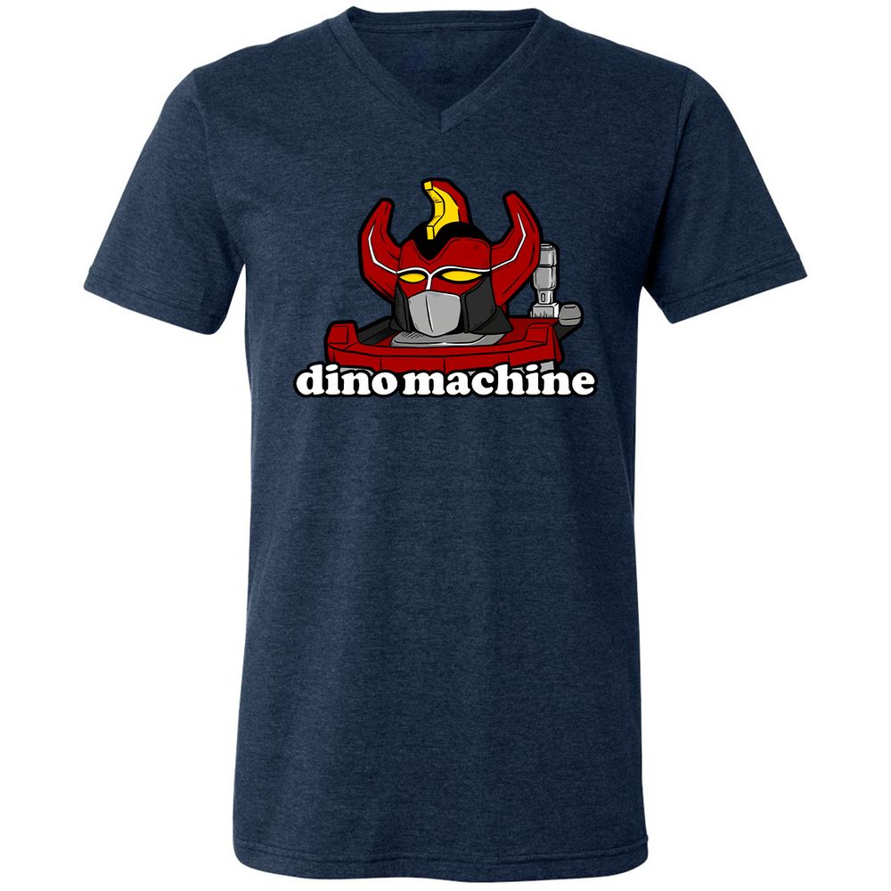 Unisex V-Neck T-Shirt - H9W7QDDN - Heather Navy - 15