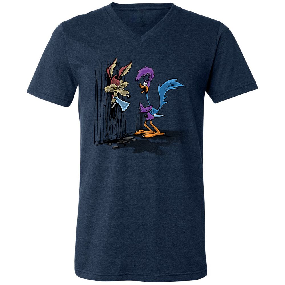 Unisex V-Neck T-Shirt - 45GNGDC7 - Heather Navy - 15