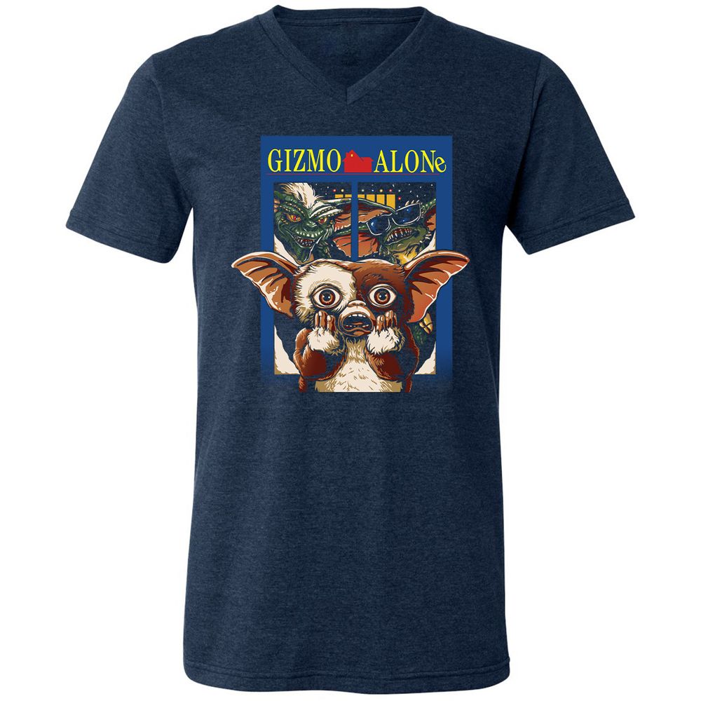 Unisex V-Neck T-Shirt - YUPVCW1G - Heather Navy - 15