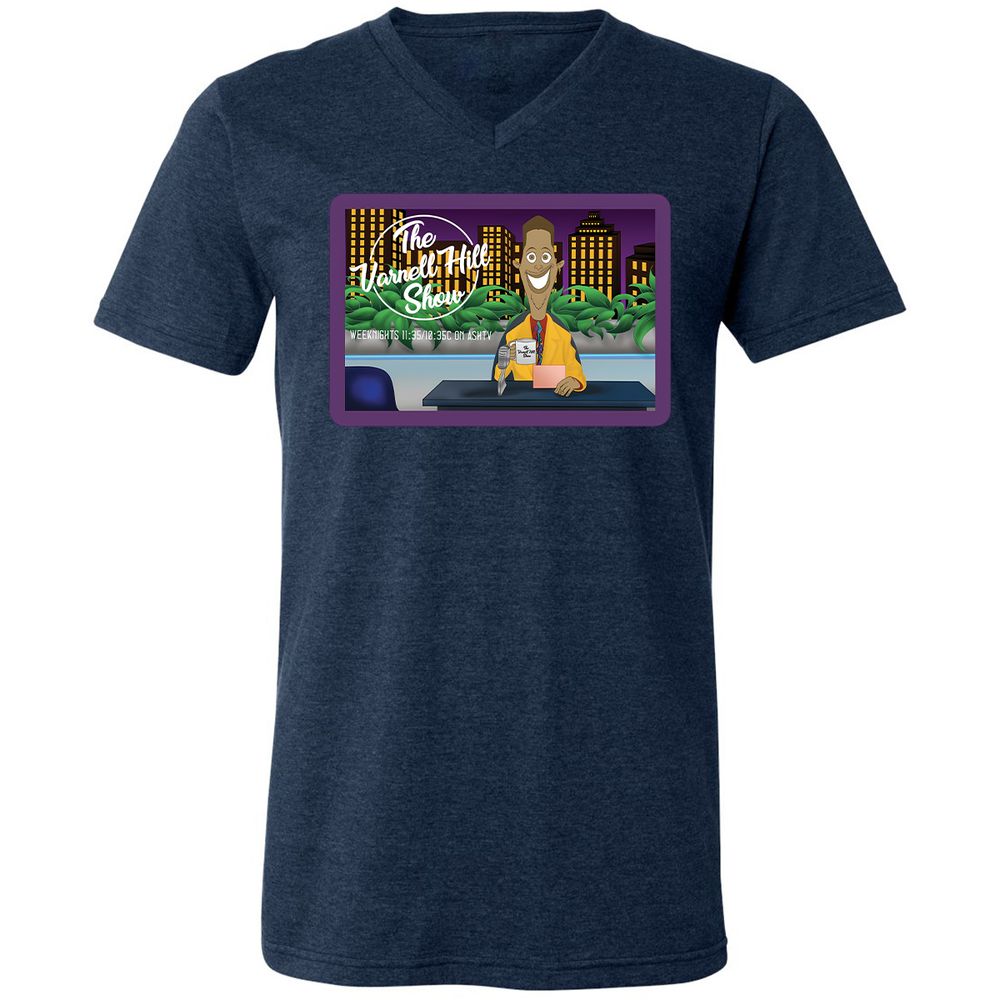 Unisex V-Neck T-Shirt - GFZBWZ5T - Heather Navy - 15