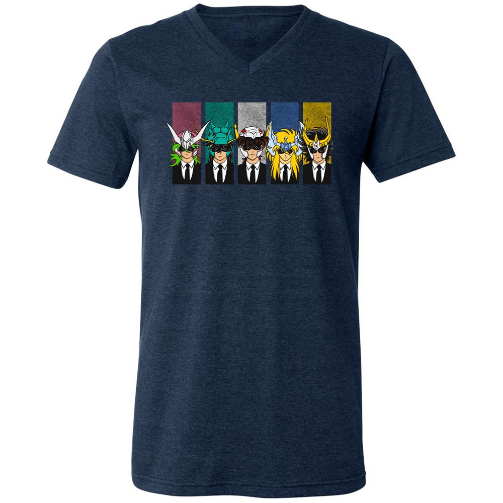 Unisex V-Neck T-Shirt - UG8762HX - Heather Navy - 15