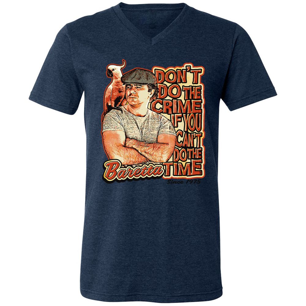 Unisex V-Neck T-Shirt - RZCLDQHH - Heather Navy - 15