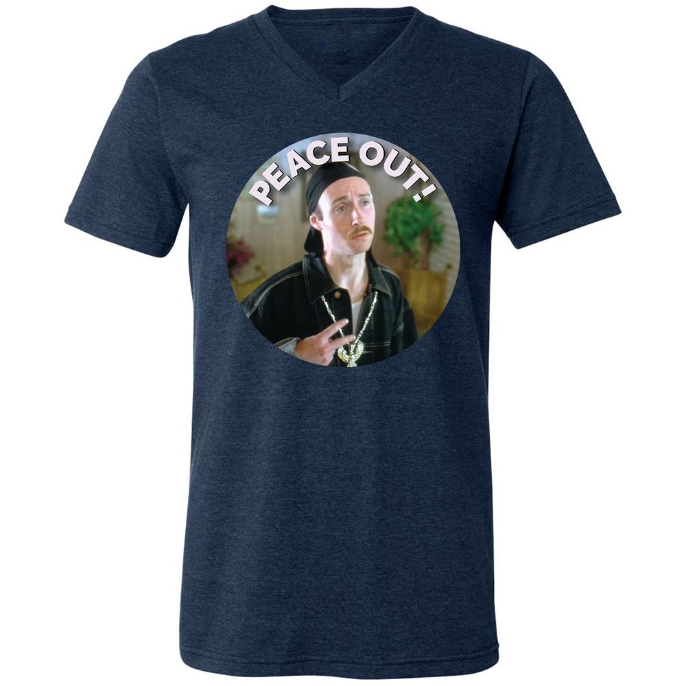 Unisex V-Neck T-Shirt - UNNGUHVA - Heather Navy - 15