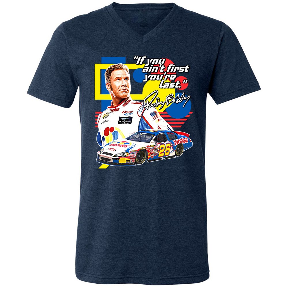 Unisex V-Neck T-Shirt - W6K25PGW - Heather Navy - 15