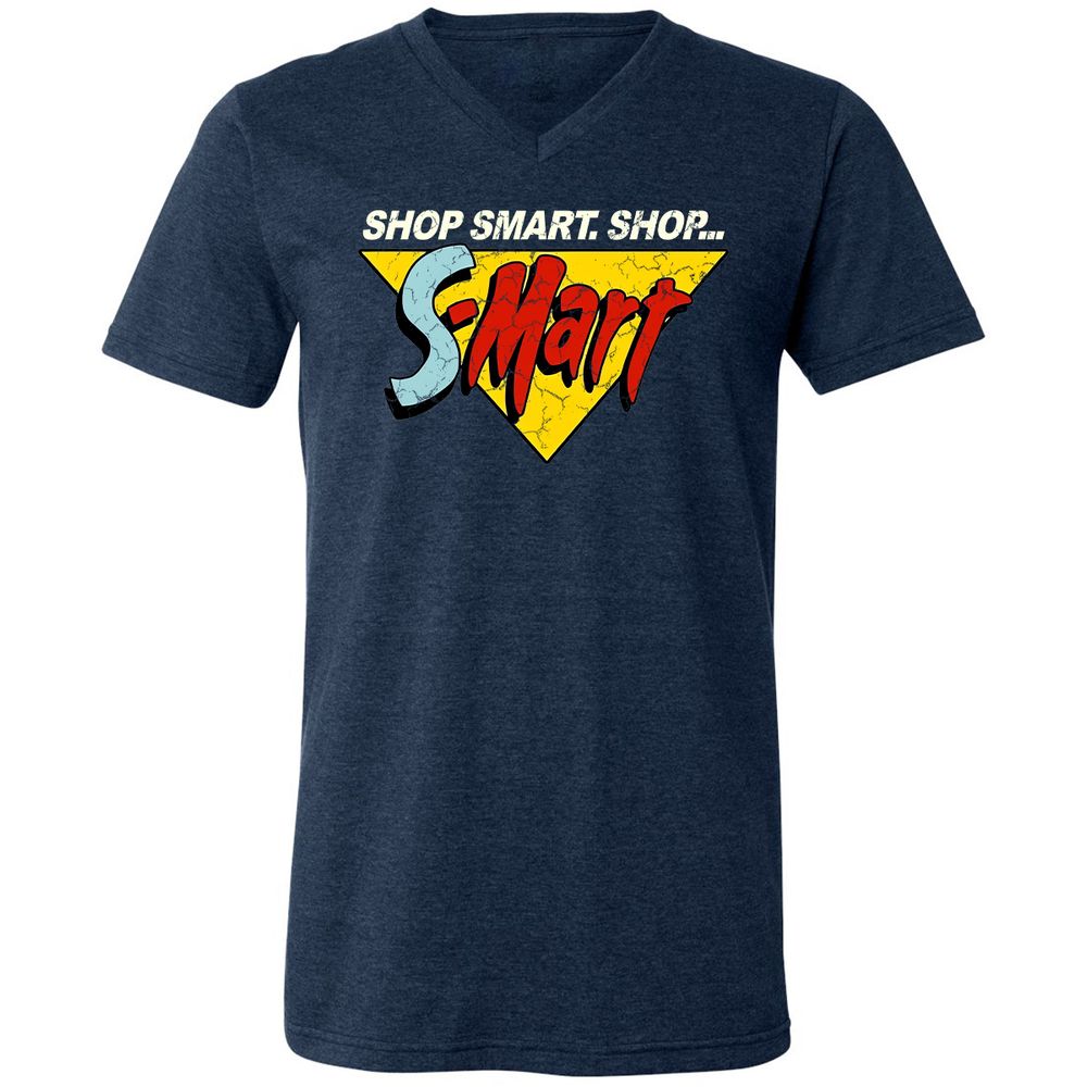 Unisex V-Neck T-Shirt - R8K31SNJ - Heather Navy - 15