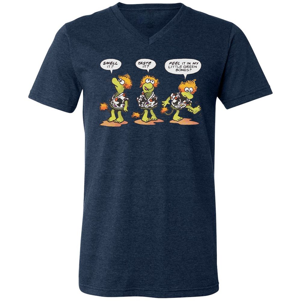 Unisex V-Neck T-Shirt - F17QFVST - Heather Navy - 15