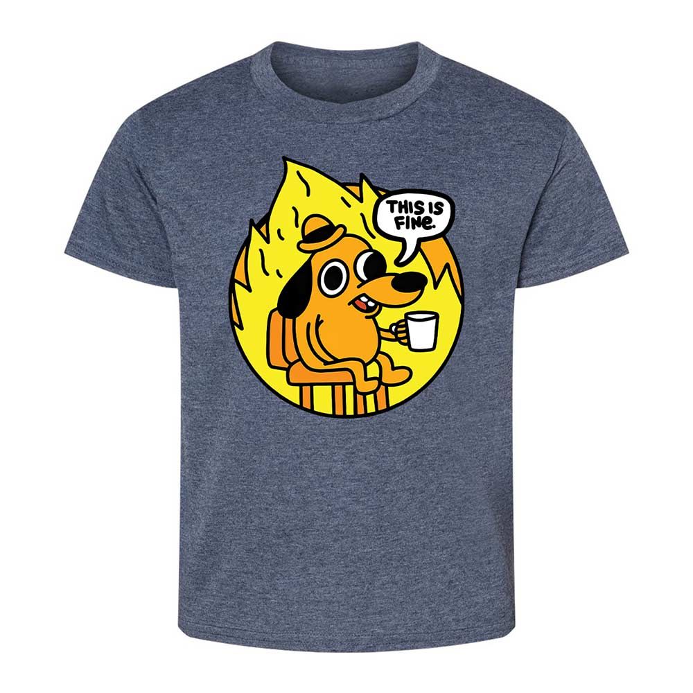 This is Fine - Heather Navy - 15
