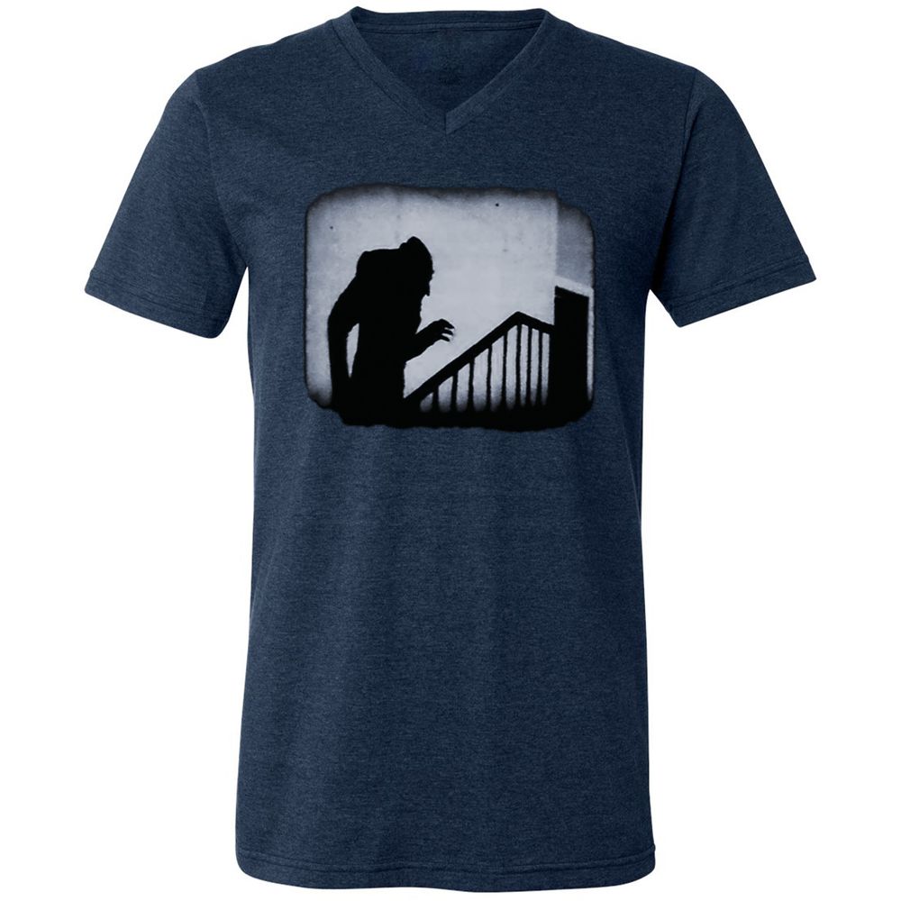 Unisex V-Neck T-Shirt - 2HDFAB66 - Heather Navy - 15