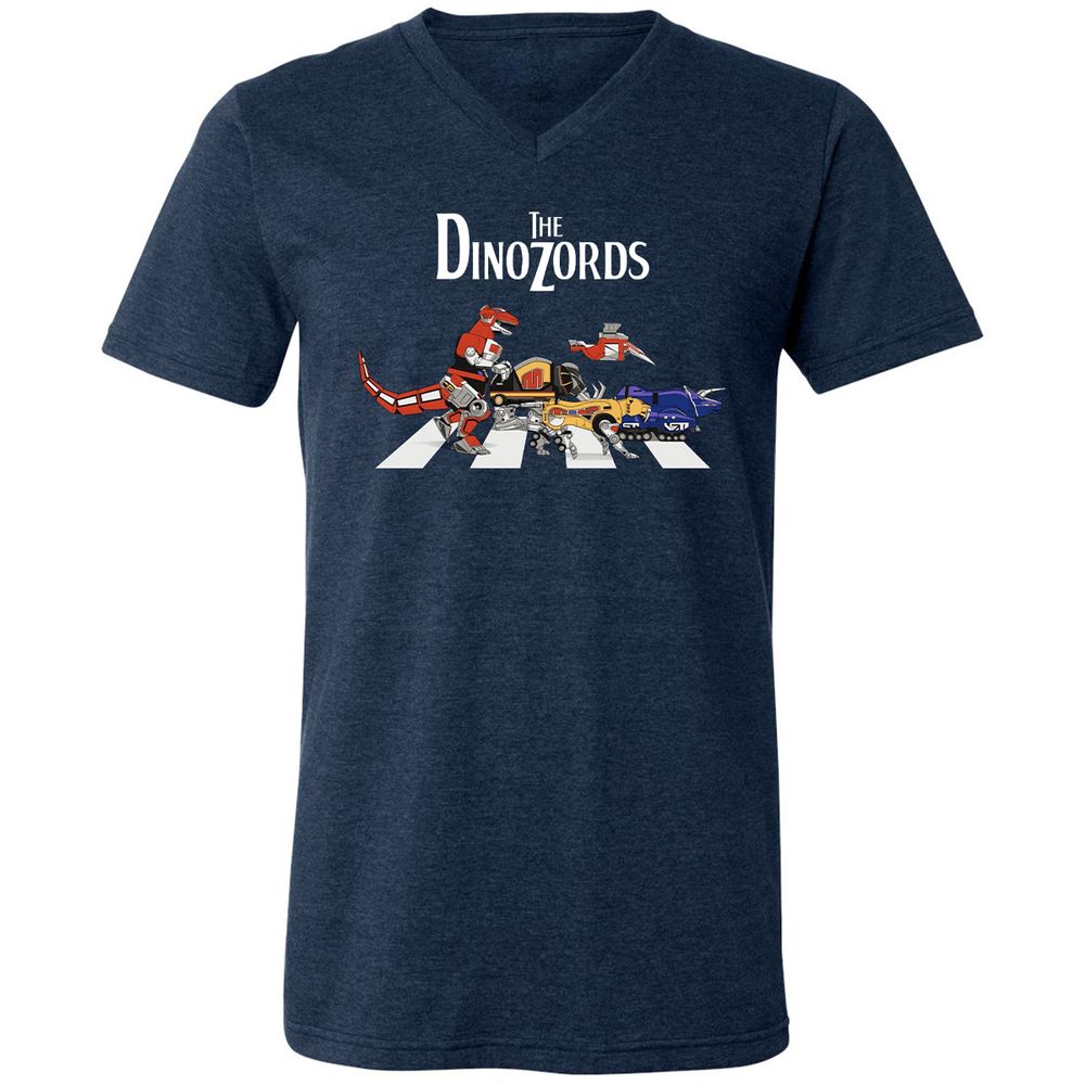 Unisex V-Neck T-Shirt - R5CUXNZS - Heather Navy - 15