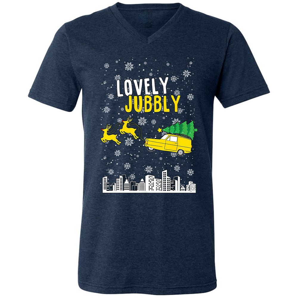 Unisex V-Neck T-Shirt - KV2KPCXC - Heather Navy - 15
