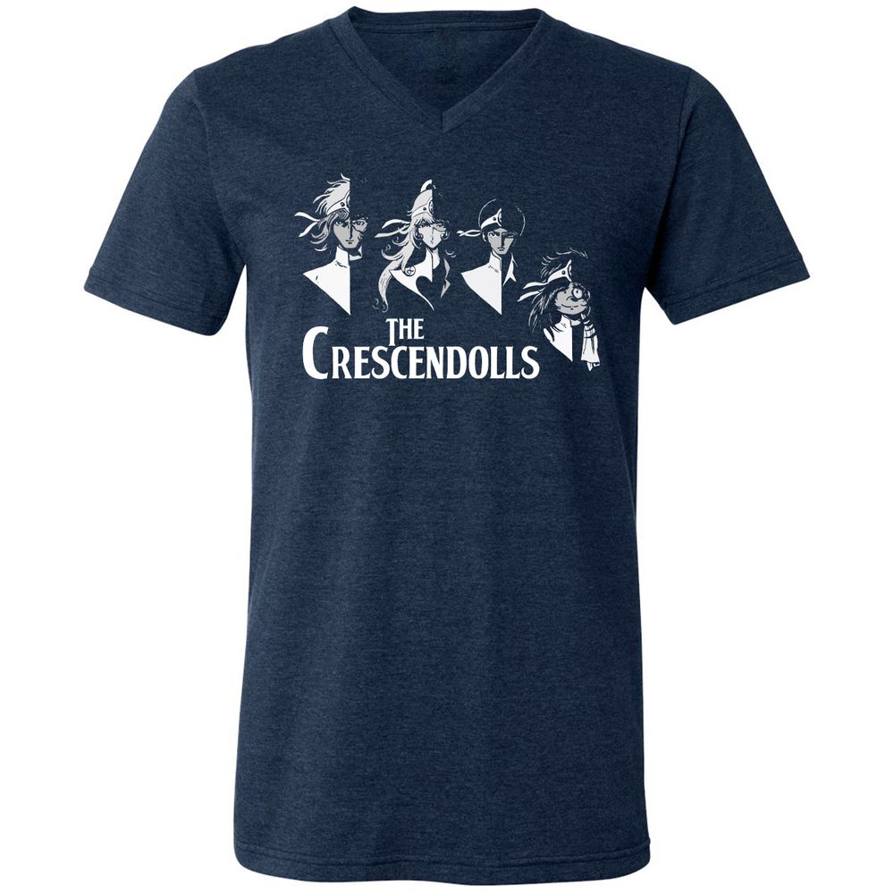 Unisex V-Neck T-Shirt - RJ53Z19D - Heather Navy - 15