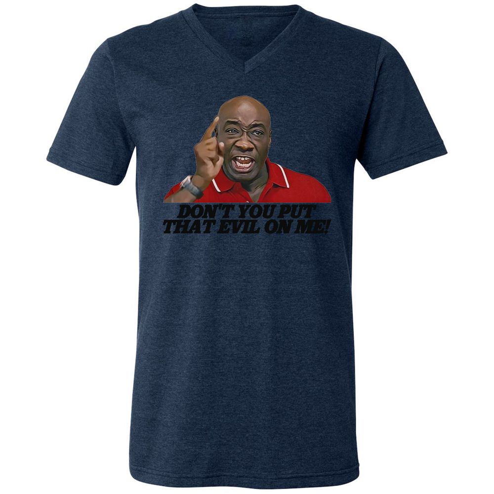 Unisex V-Neck T-Shirt - U8C1AWHK - Heather Navy - 15