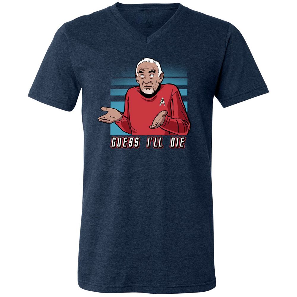 Unisex V-Neck T-Shirt - R2EXTKL5 - Heather Navy - 15