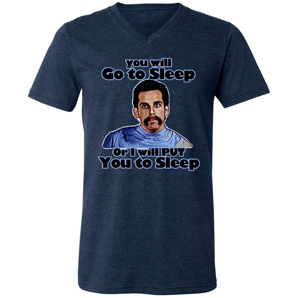 Unisex V-Neck T-Shirt - 1J1J2238 - Heather Navy - 15