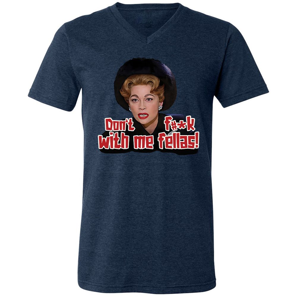 Unisex V-Neck T-Shirt - LSMPKTT8 - Heather Navy - 15