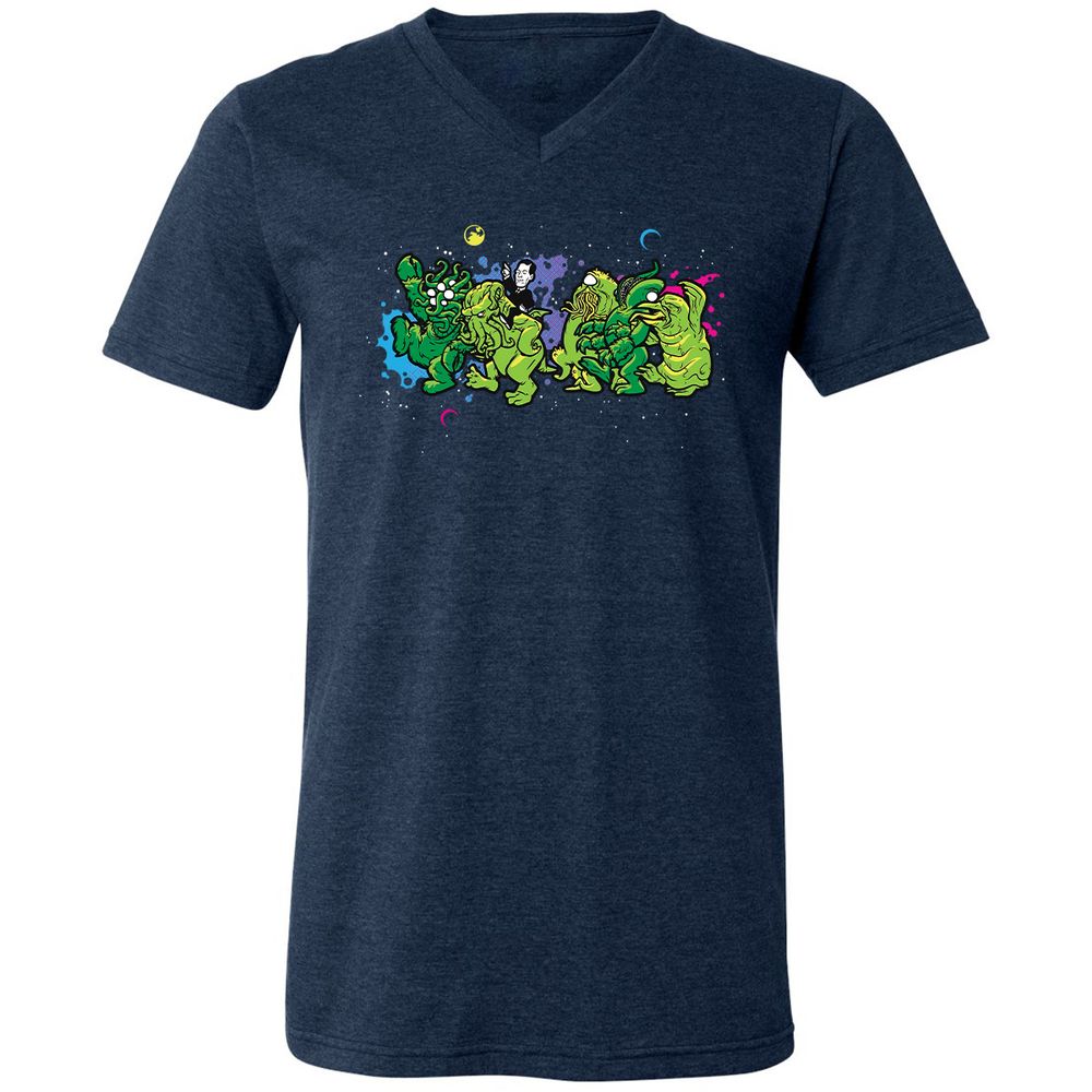 Unisex V-Neck T-Shirt - MMXC952W - Heather Navy - 15