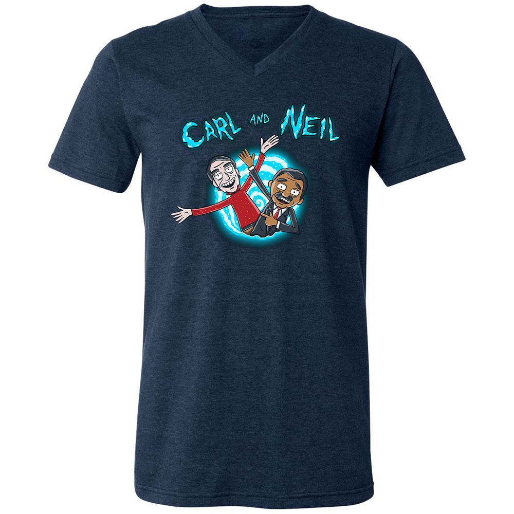 Unisex V-Neck T-Shirt - 6GF2NGBS - Heather Navy - 15