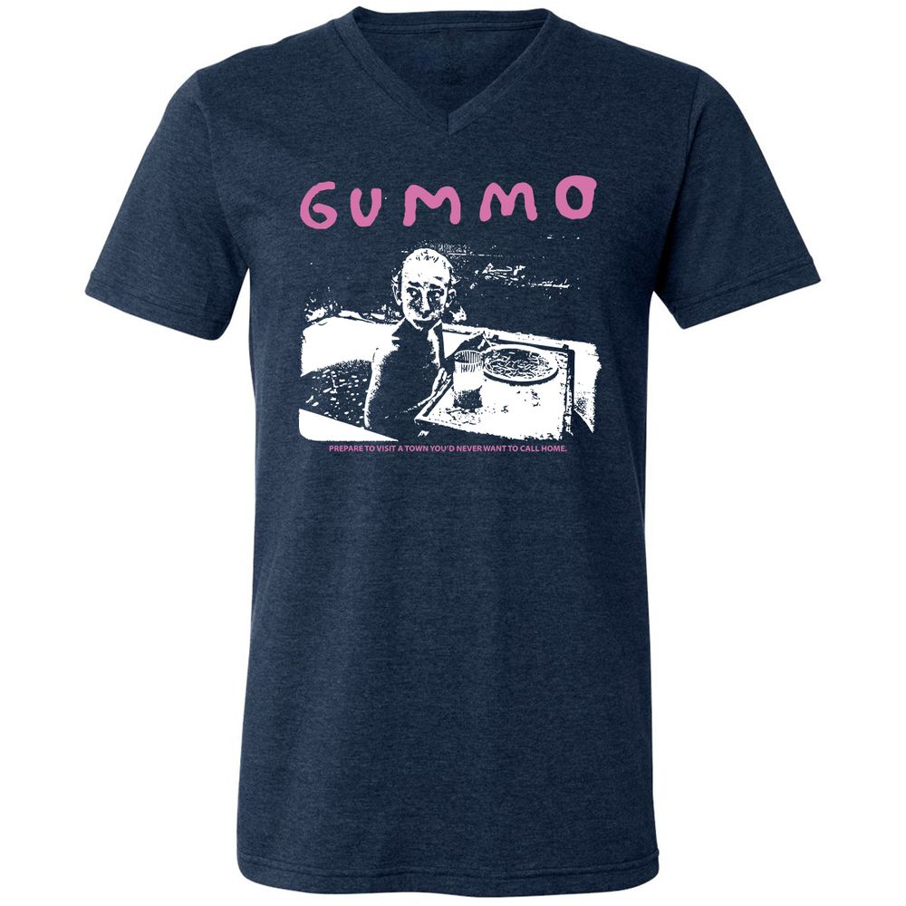 Unisex V-Neck T-Shirt - UHK3VGND - Heather Navy - 15