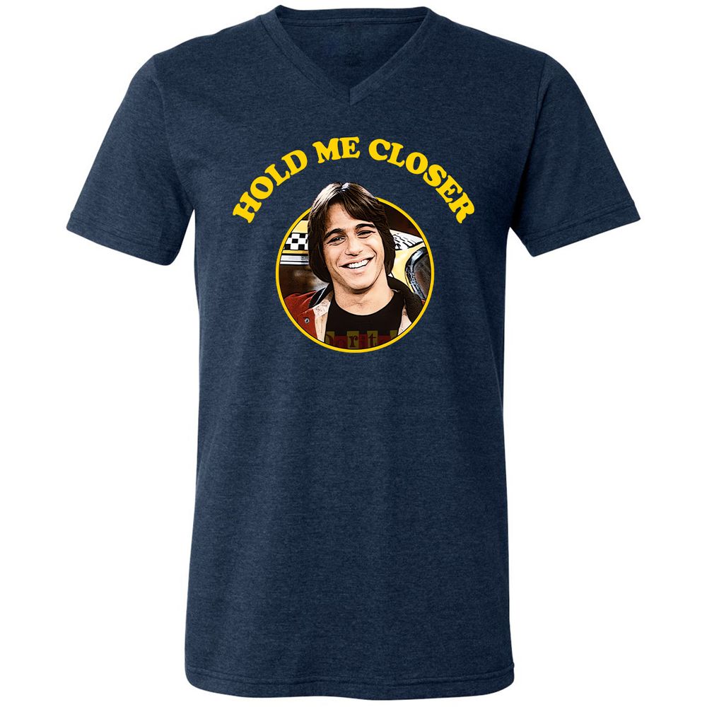 Unisex V-Neck T-Shirt - 4JC3JY5W - Heather Navy - 15