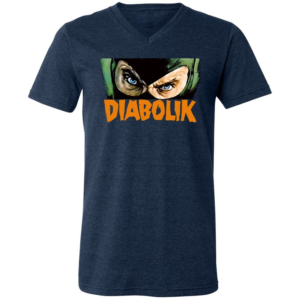 Unisex V-Neck T-Shirt - Y3C3S6F8 - Heather Navy - 15