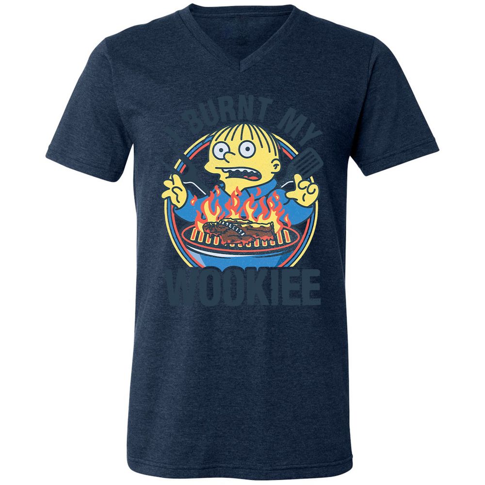 Unisex V-Neck T-Shirt - ZXZYFEE9 - Heather Navy - 15