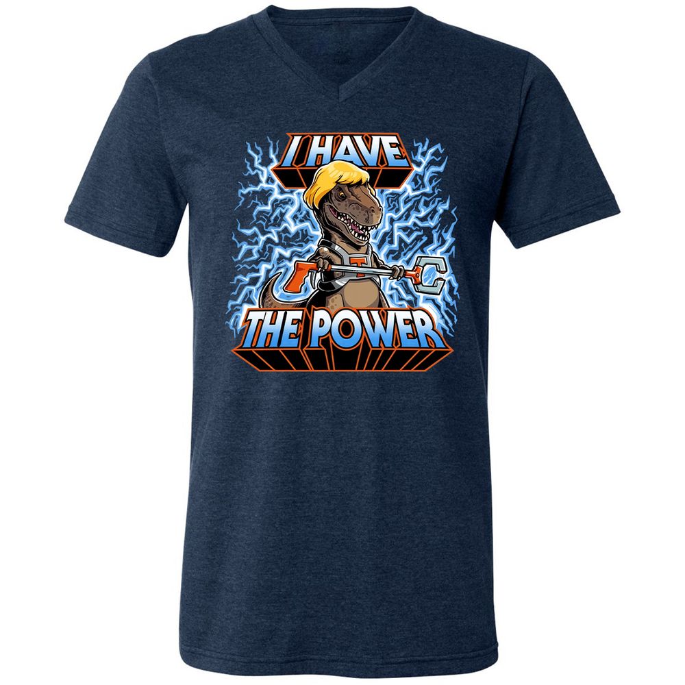 Unisex V-Neck T-Shirt - HC1NJ1Z1 - Heather Navy - 15