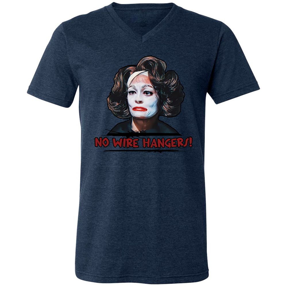 Unisex V-Neck T-Shirt - 6H4ES4WA - Heather Navy - 15