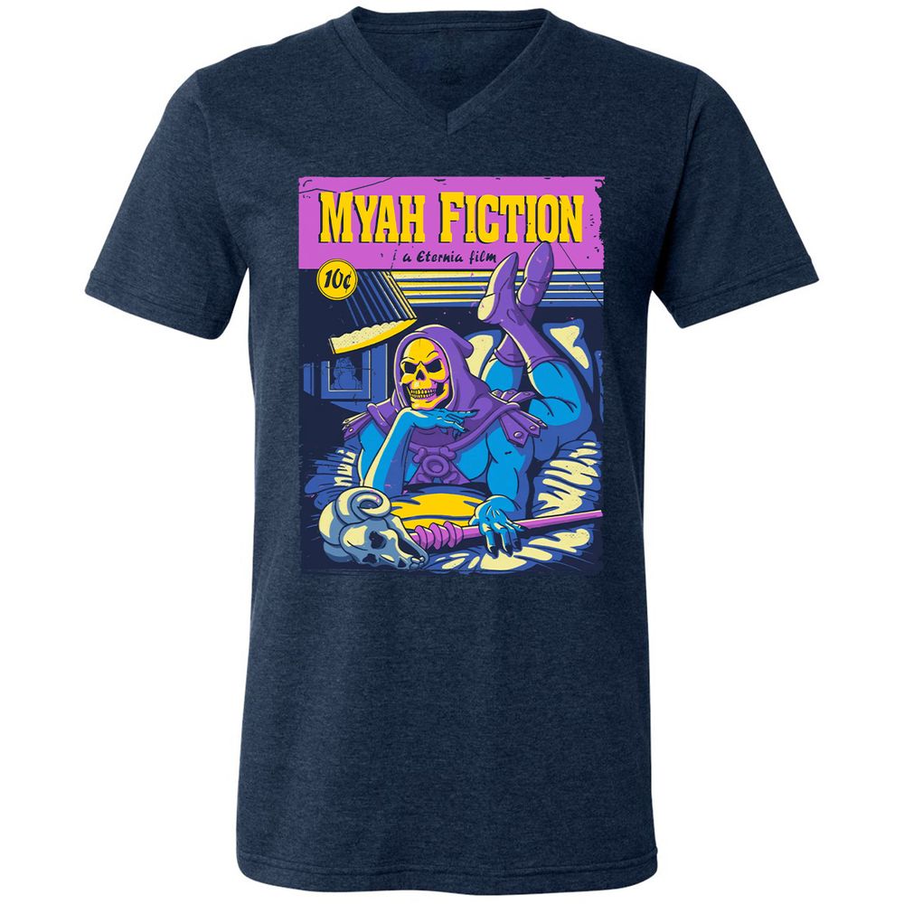 Unisex V-Neck T-Shirt - VN1P7GKV - Heather Navy - 15