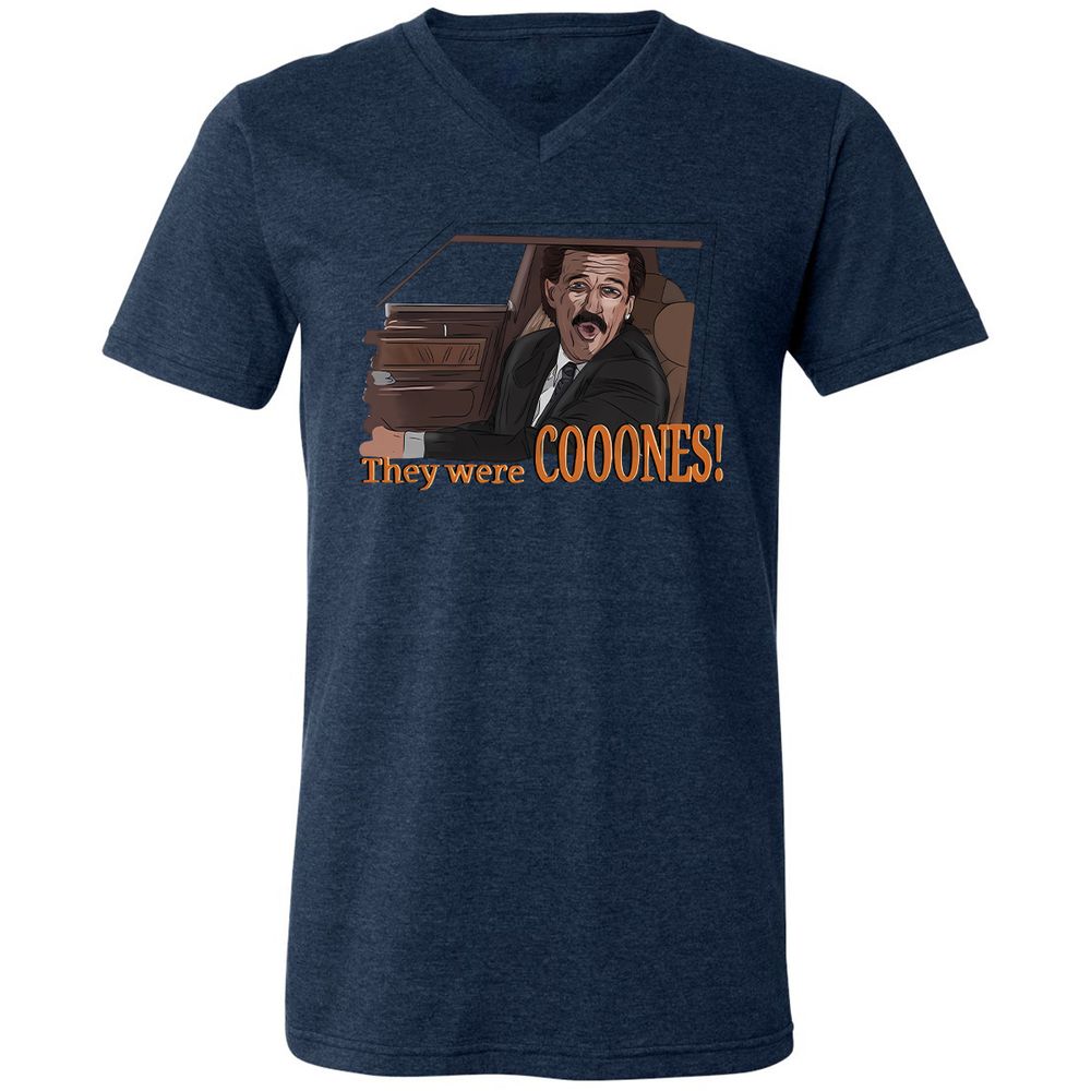 Unisex V-Neck T-Shirt - WS6JSYWS - Heather Navy - 15